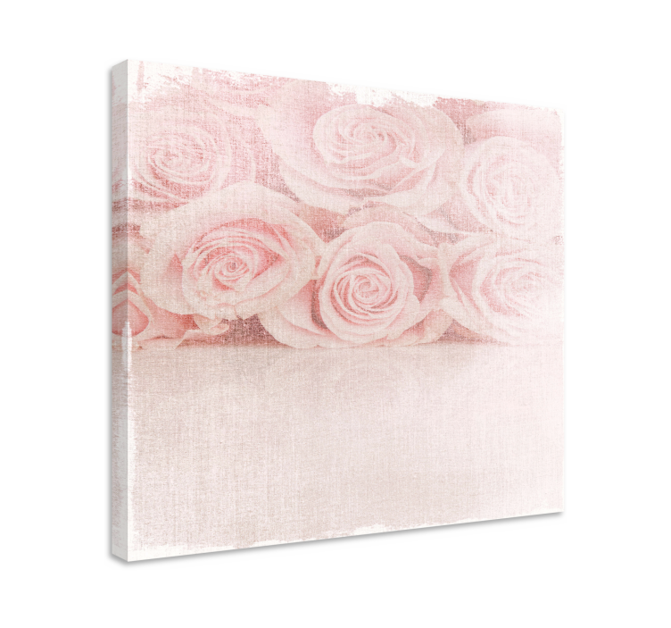 Dipinto fiori e piante rose rosa delicate - TenStickers