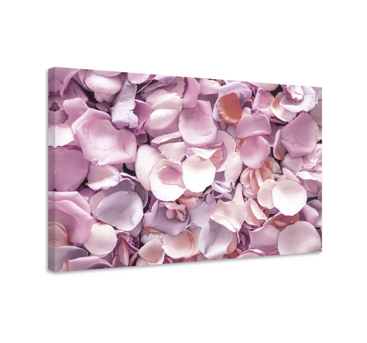 Dipinto fiori e piante collezione petali di rosa - TenStickers