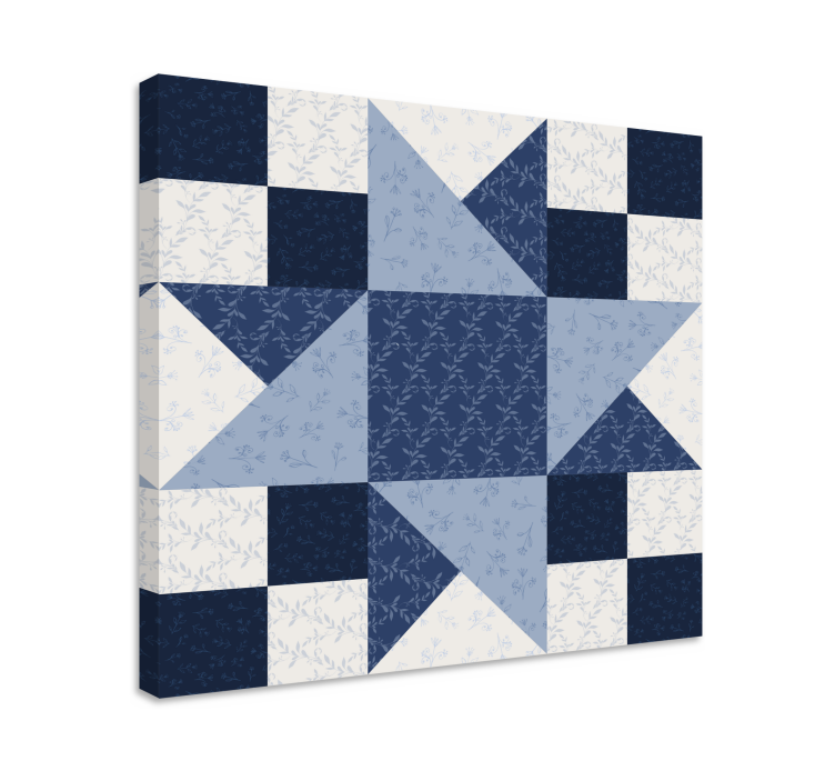 Quadro design ornamentale design a patcher stelle - TenStickers