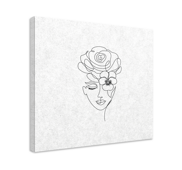 Quadro corridoio Donna minimalista senza volto - TenStickers