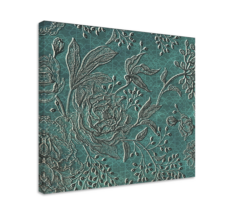 Dipinto fiori e piante composizione botanica elegante - TenStickers