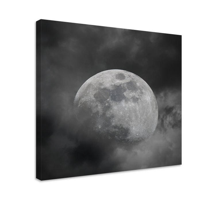 Quadro design ornamentale nuvole lunari misteriose - TenStickers