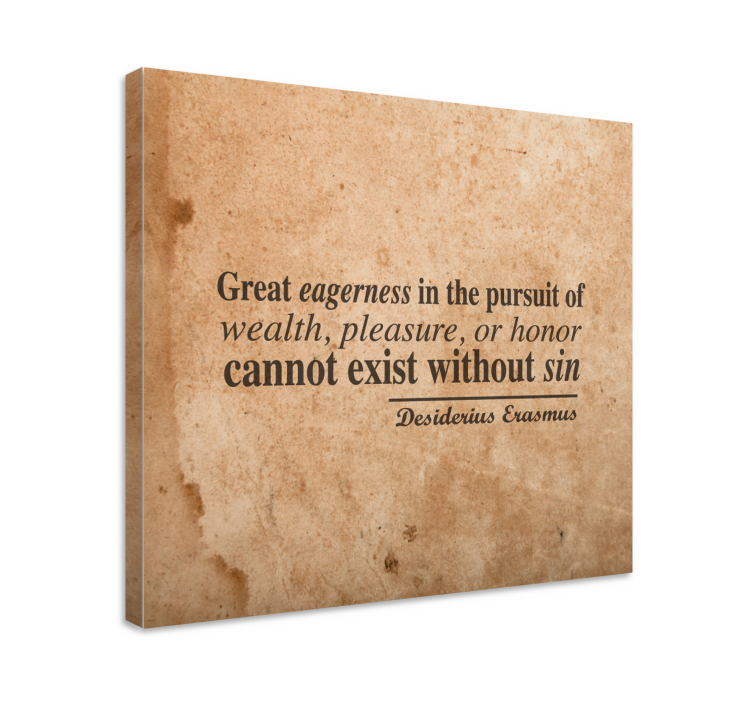 Quadro con frase desiderio e ricchezza - TenStickers