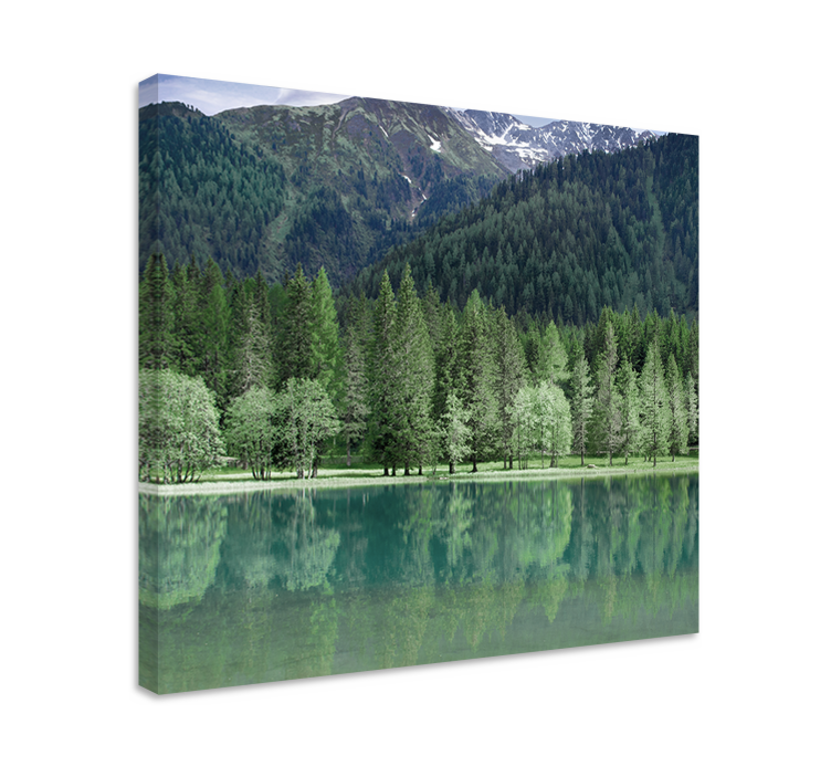 Quadro paesaggio riflesso sereno di montagna - TenStickers