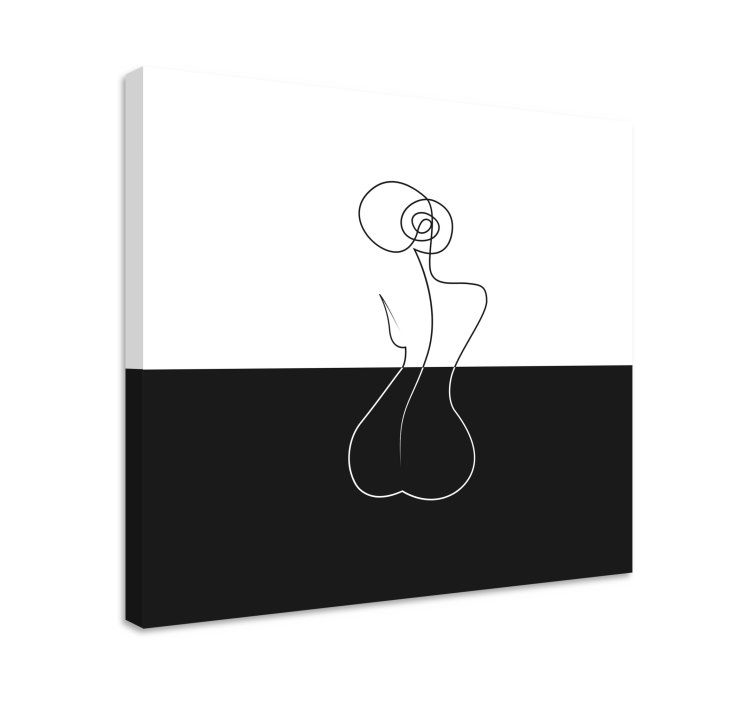 Quadro astratto arte lineare minimalista - TenStickers