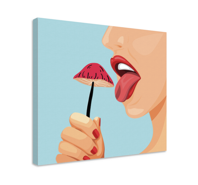 Dipinto frutta e natura morta tentazione di fragole - TenStickers