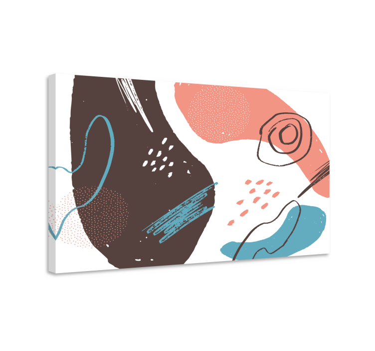 Quadro astratto forme artistiche dinamiche - TenStickers