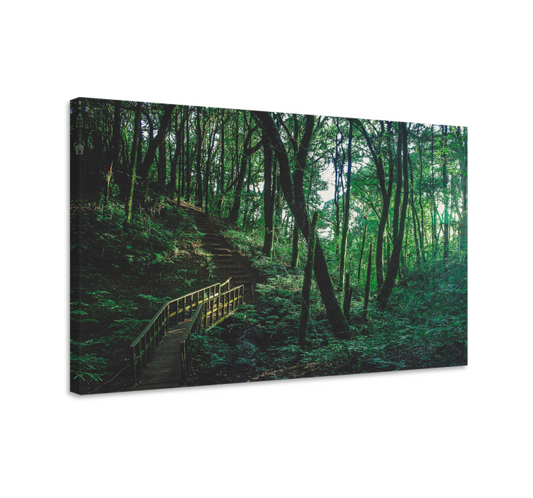 Quadro paesaggio sentiero nel bosco - TenStickers