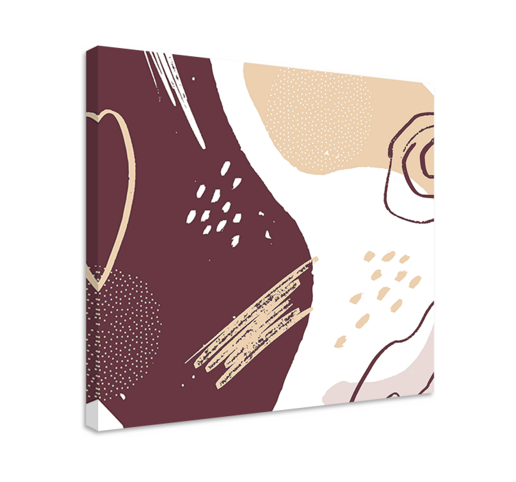 Quadro moderno composizione di forme astratte - TenStickers