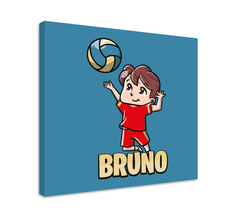 Quadro per ragazzi ragazzo attivo con pallavolo - TenStickers