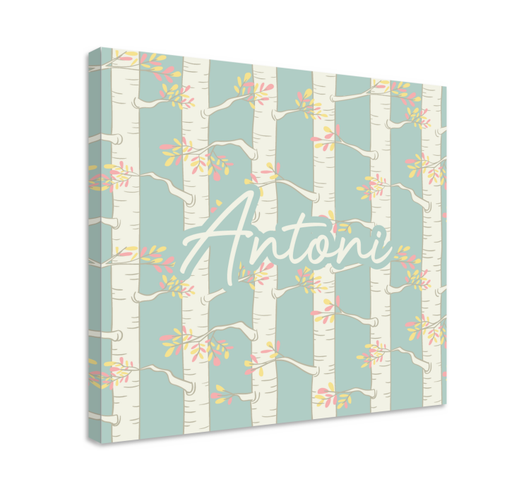 Dipinto fiori e piante fiori di betulla - TenStickers