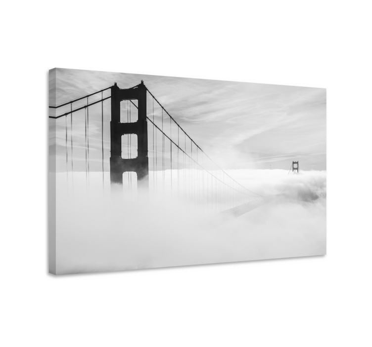Quadro città e paesi connessione golden gate - TenStickers