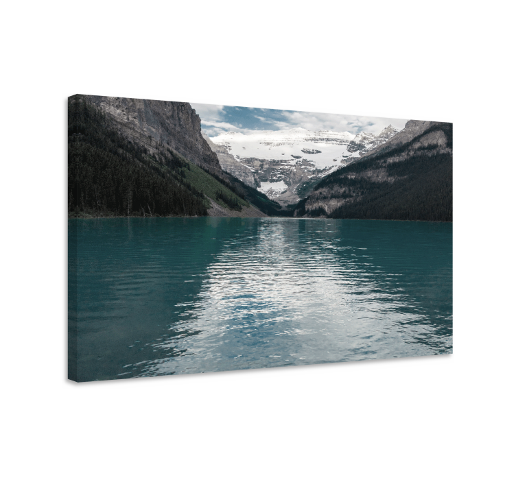 Quadro paesaggio lago di montagna serene - TenStickers