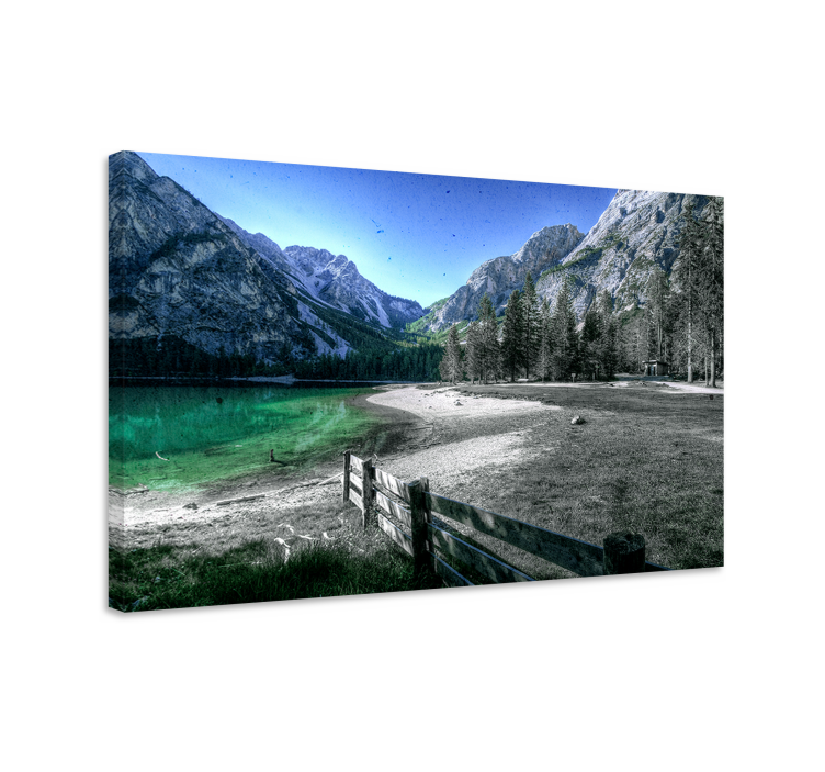 Quadro paesaggio serenità del lago di montagna - TenStickers