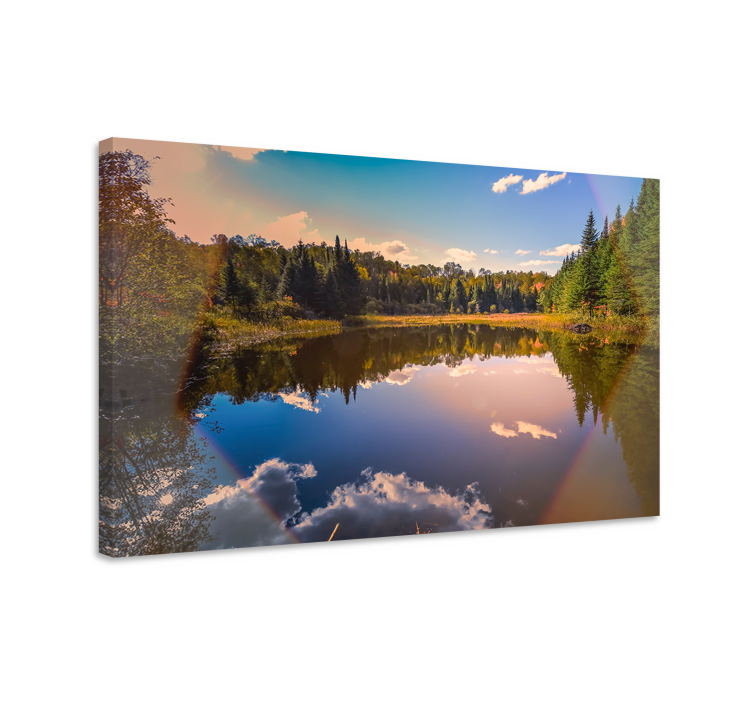 Quadro paesaggio riflesso d'acqua sereno - TenStickers