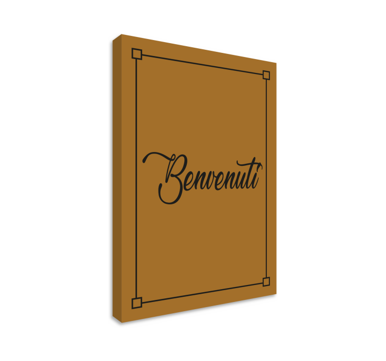 Quadro con testo benvenuti - TenStickers