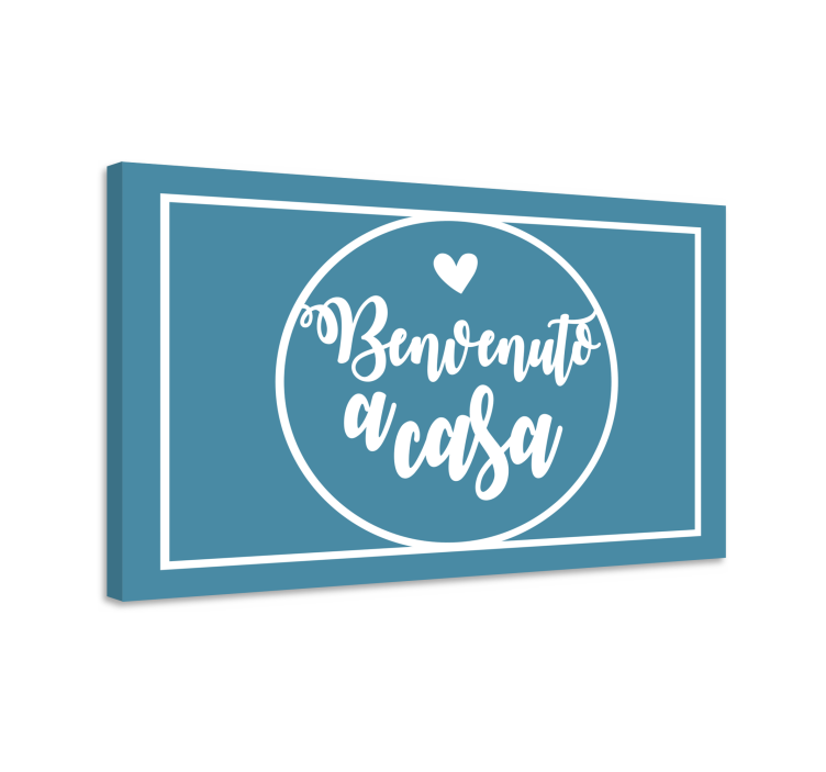 Quadro con testo benvenuto a casa - TenStickers