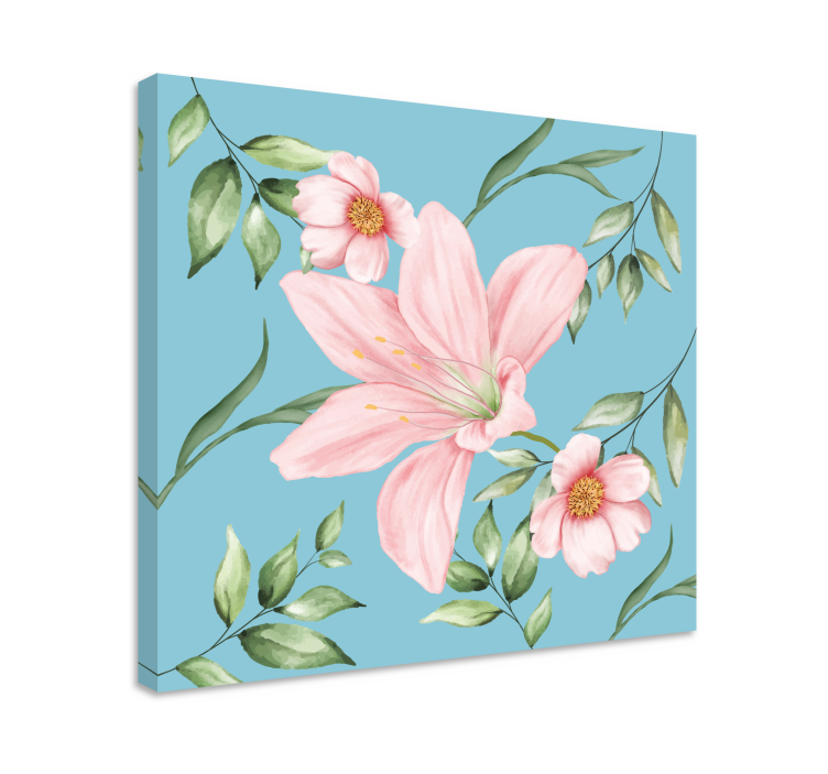 Quadro con fiori decorazione vintage romantica - TenStickers