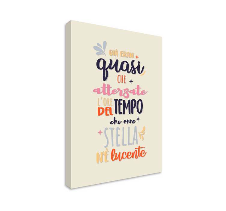 Quadro motivazionale Guido Cavalcanti frase - TenStickers