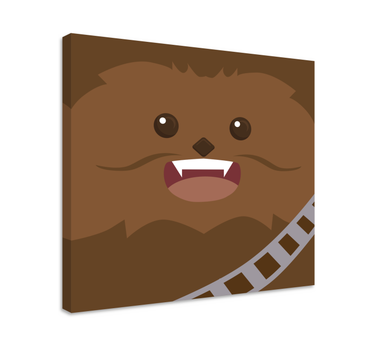 Quadro con personaggio Chewie - TenStickers