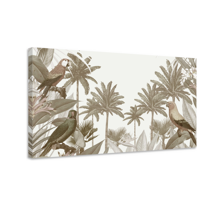 Quadro con palme tropicali - TenStickers