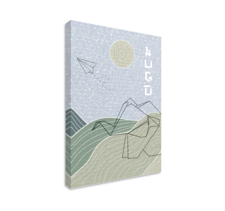 Quadro per cameretta nuvole blu e uccelli - TenStickers