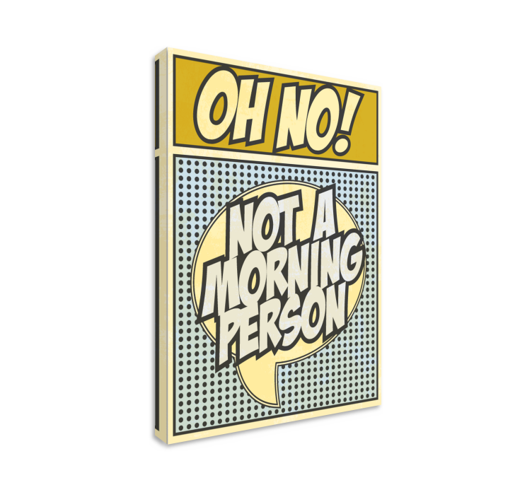 Quadro stile comic con frase - TenStickers