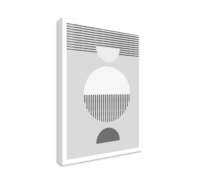 Quadro sala da pranzo cerchio stile nordico - TenStickers