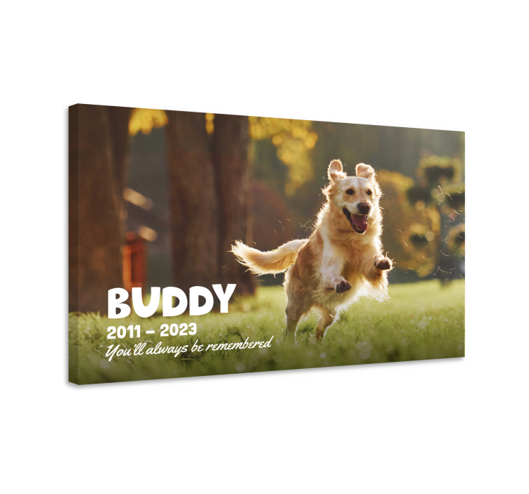 Quadro epitaffio animale personalizzabile - TenStickers