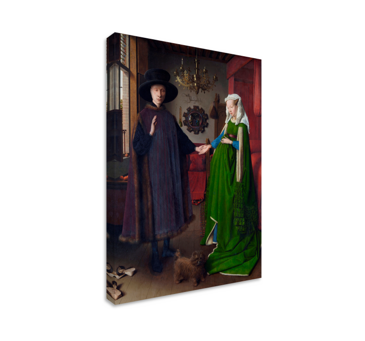 Quadro arte il ritratto di Arnolfini  - TenStickers