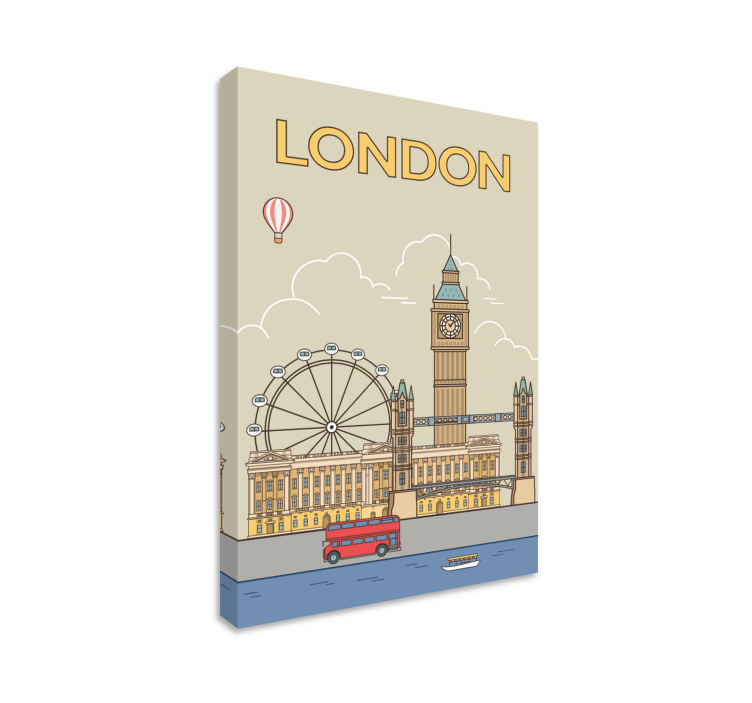 Quadro città e paesi Londra - TenStickers