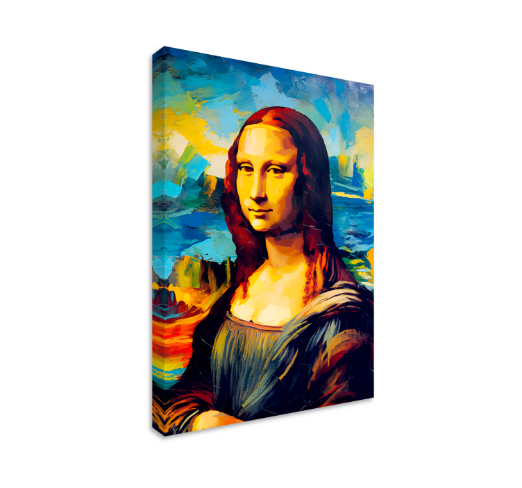 Quadro arte stile impressionista di Monna Lisa - TenStickers