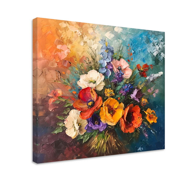 Quadro arte bouquet di fiori - TenStickers