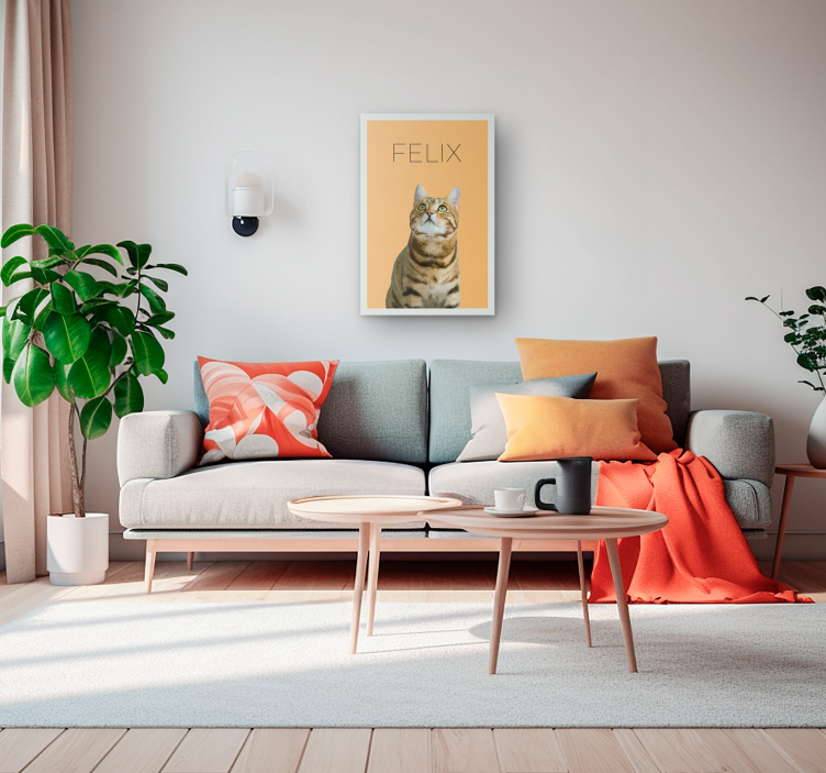 Quadro ritratto animale personalizzabile - TenStickers