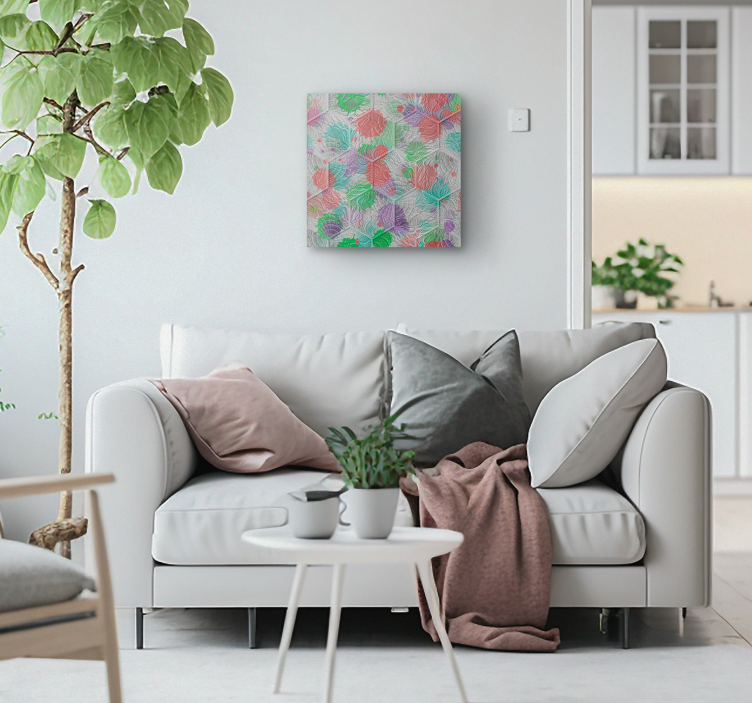 Quadro vintage piastrelle Gaudi macchiate - TenStickers