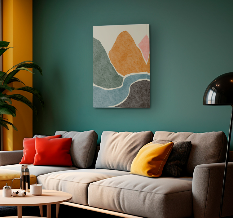 Quadro stile pittura astratta - TenStickers