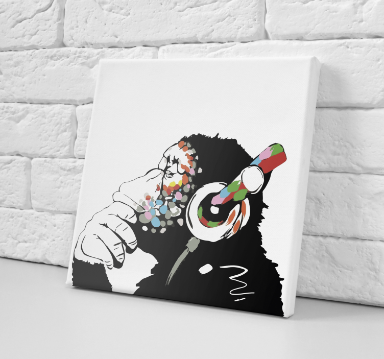 Quadro con scimmia di Banksy - TenStickers