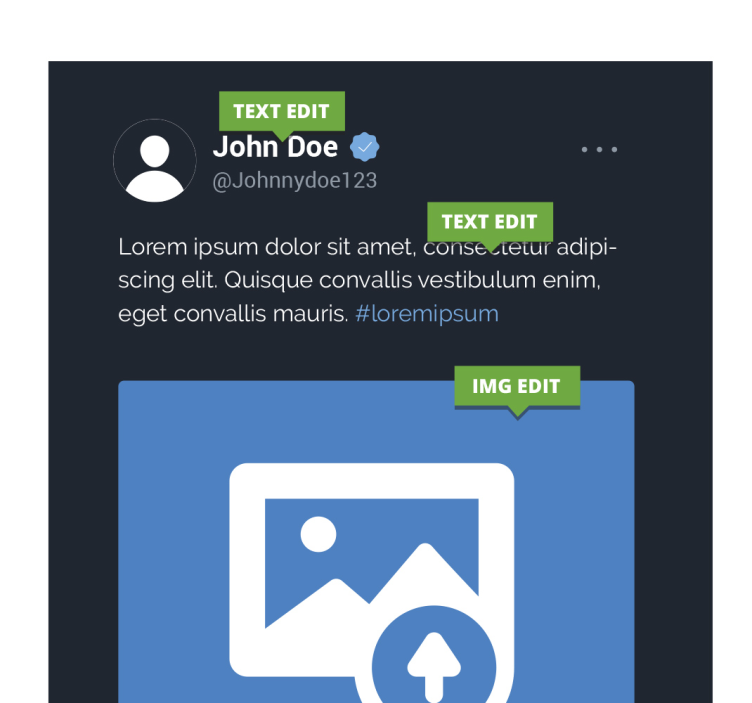 Quadro personalizzabile schermata x twitter - TenStickers