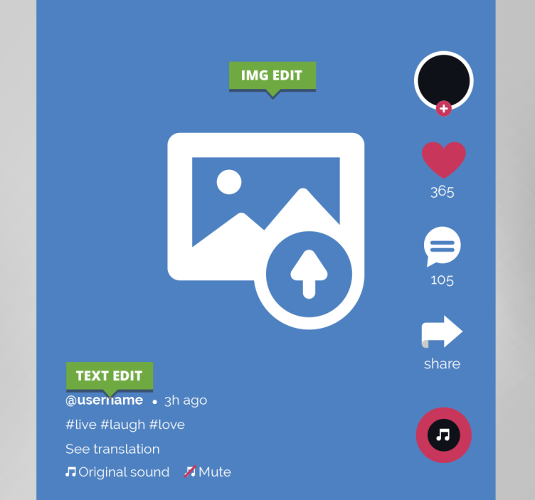 Quadro personalizzabile tic toc - TenStickers