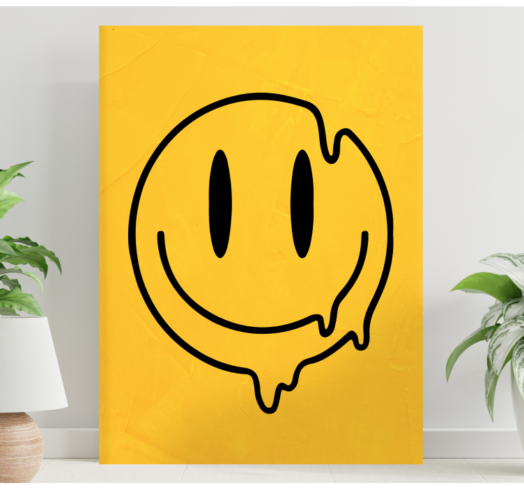 Quadro arte Icona smile liquido - TenStickers