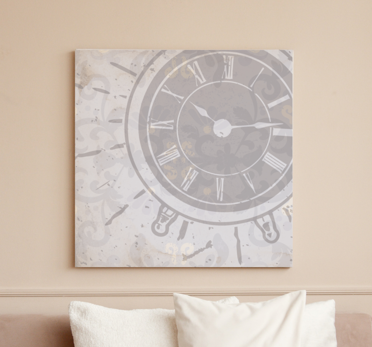 Quadro astratto design elegante dell'orologio - TenStickers