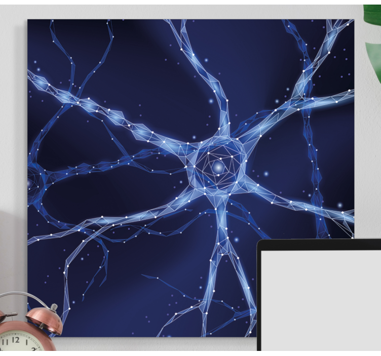 Quadro astratto Neuroni cerebrali - TenStickers