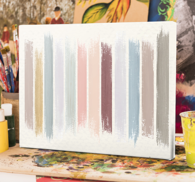 Quadro astratto pennellate astratte su tela - TenStickers