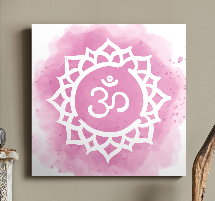 Dipinto buddha design mandala om - TenStickers