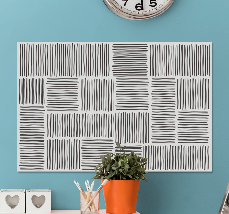 Dipinto buddha linee nere testurizzate - TenStickers