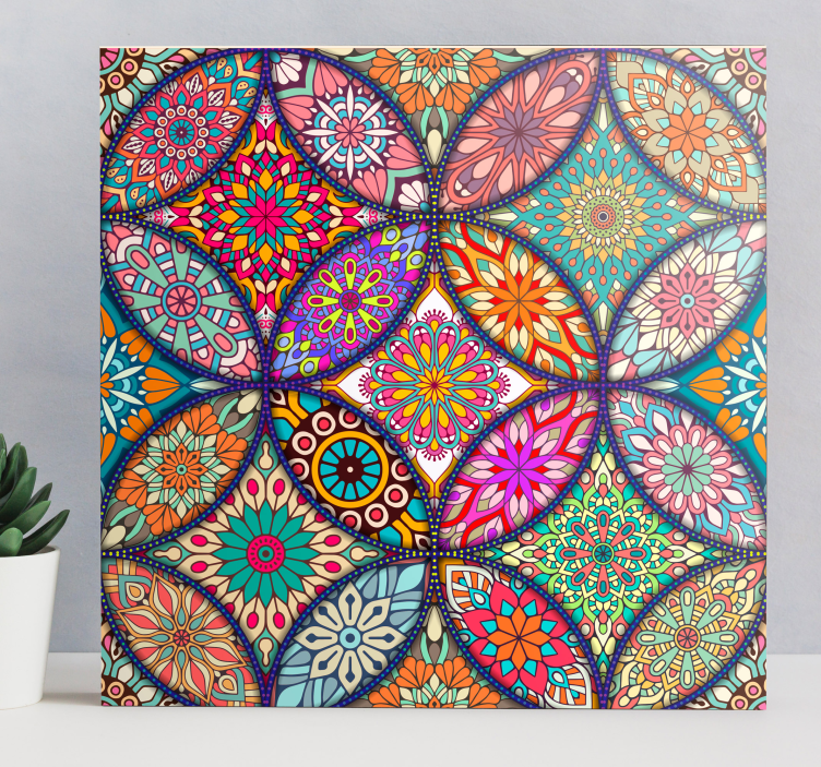 Quadro con mandala colorati - TenStickers