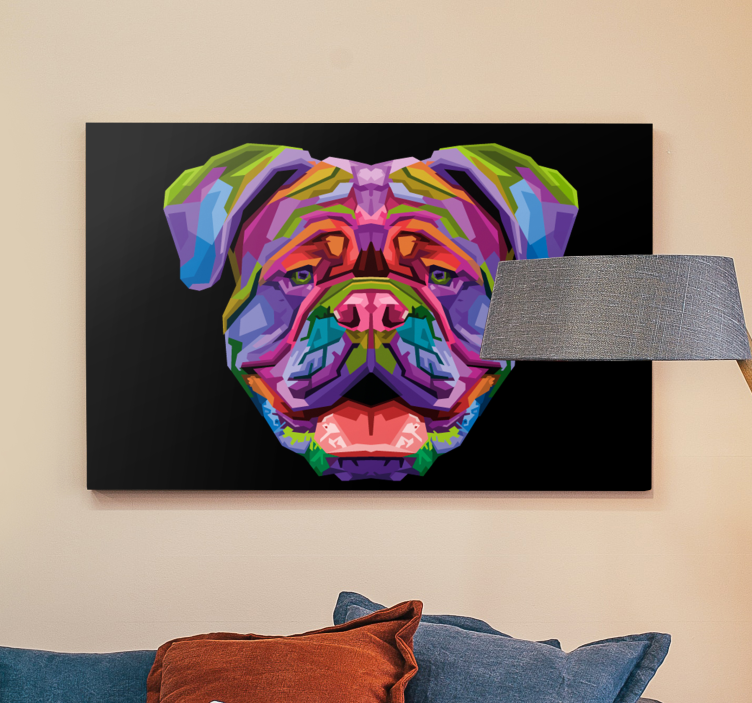 Quadro con cane stile moderno - TenStickers