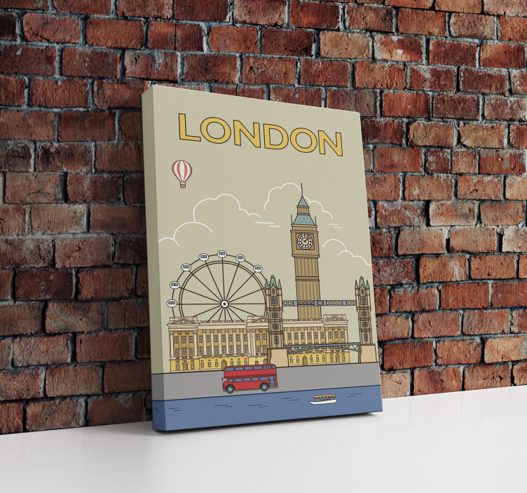Quadro città e paesi Londra - TenStickers