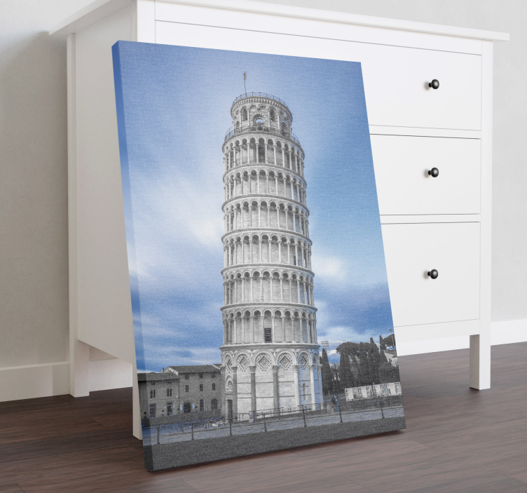 Quadro città e paesi torre pisana - TenStickers