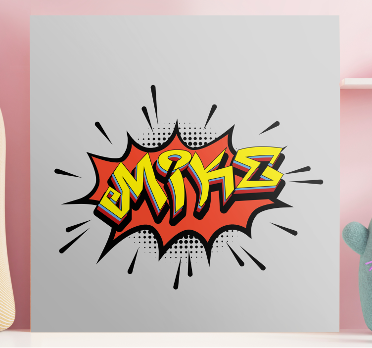 Dipinto con alfabeto e lettere in stile fumetto - TenStickers